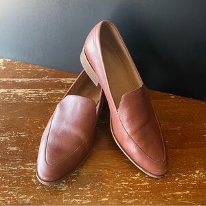🍂 Madewell Frances Loafers Brown Leather Size 9 🍂